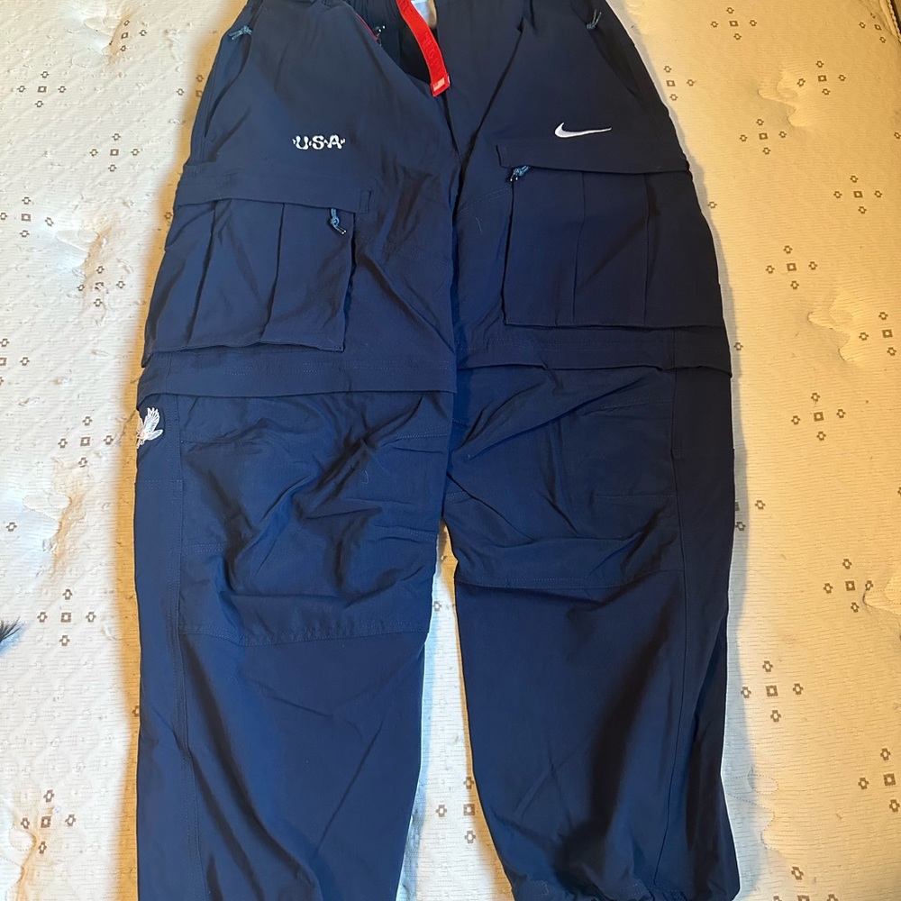 Nike ACG Navy Cargo Pants with USA Logo